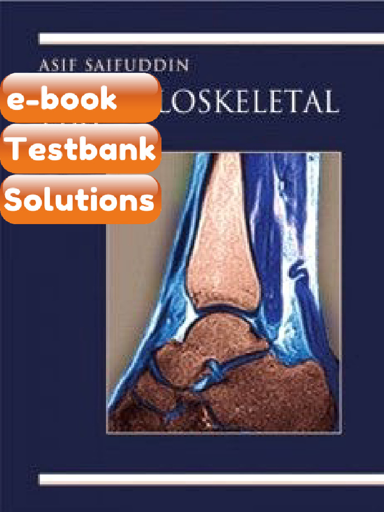 eBook & Testbank Musculoskeletal MRI Hodder Arnold Publication | PDF ...