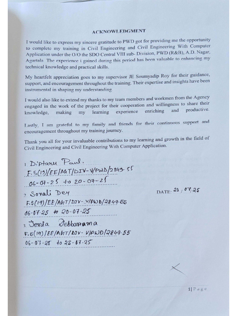 Acknowledgment | PDF