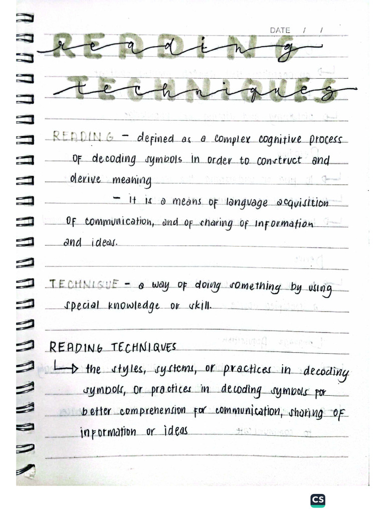 Reading & Writing | PDF