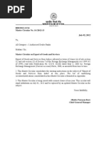 Master circular on Export of Goods