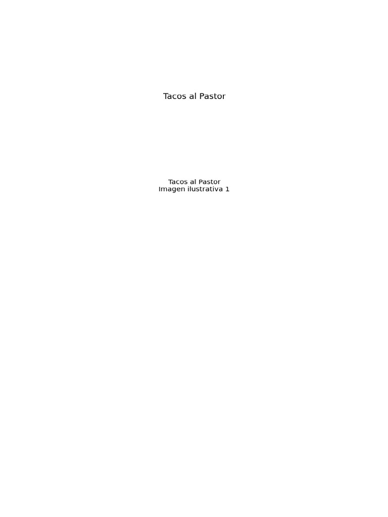 Tacos_al_Pastor | PDF | Taco