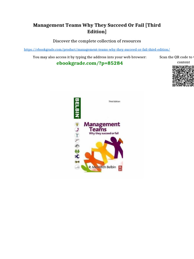 Management teams Why they succeed or fail [Third Edition] updated 2025 ...
