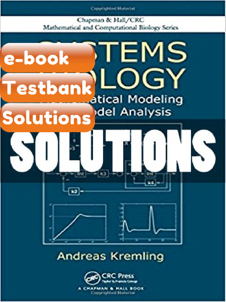 Testbank Systems Biology Mathematical Modeling and Model Analysis 1 Ed ...