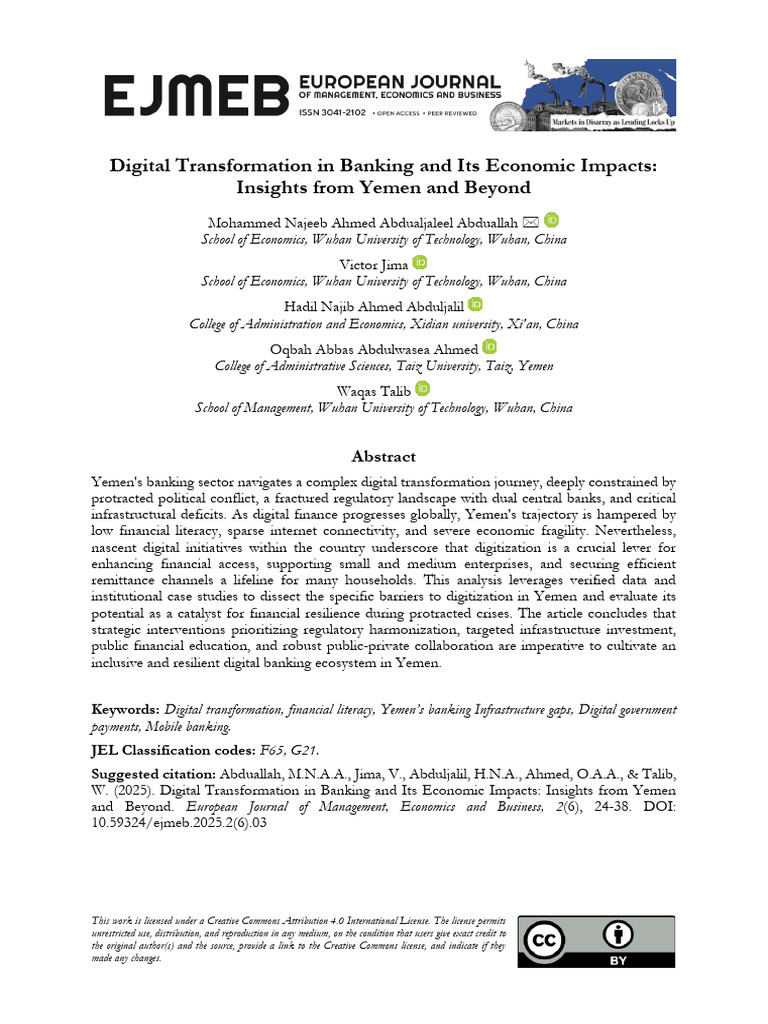 Digital Transformation in Banking and Its Economic Impacts | PDF ...