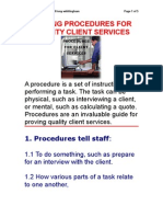 Download Writing Procedures for Quality Client Services by tonywh SN99425 doc pdf