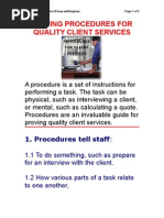 Download Writing Procedures for Quality Client Services by tonywh SN99425 doc pdf