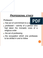 II. Professional Ethics - Values