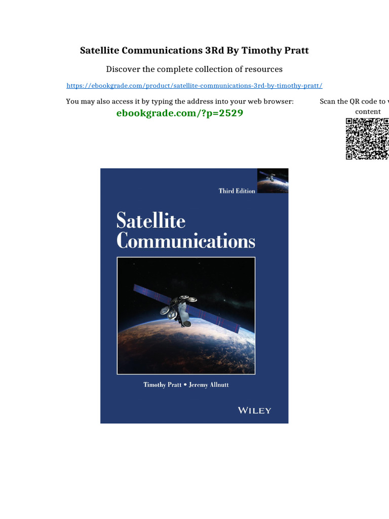 Satellite Communications 3rd by Timothy Pratt digital download | PDF ...
