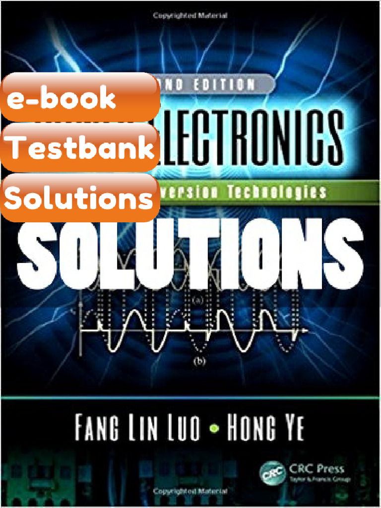 Testbank Power Electronics Advanced Conversion Technologies 2 Ed Luo ...