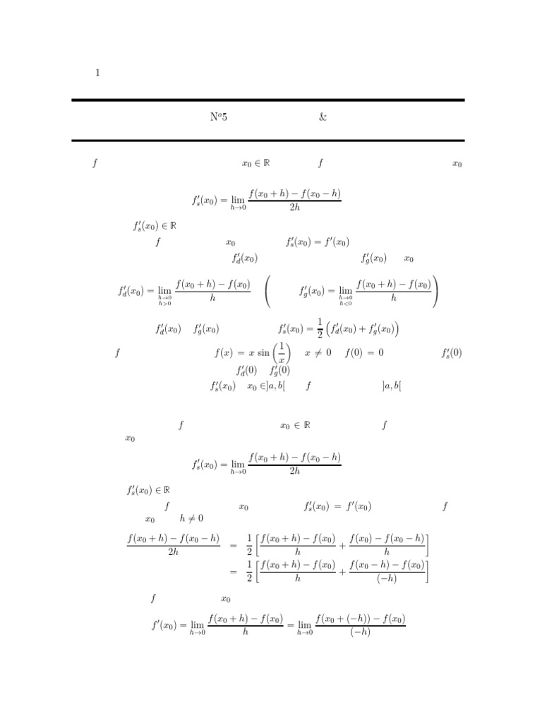Sol TD5 AnalyseI 24 25 | PDF | Relations mathématiques | Analyses