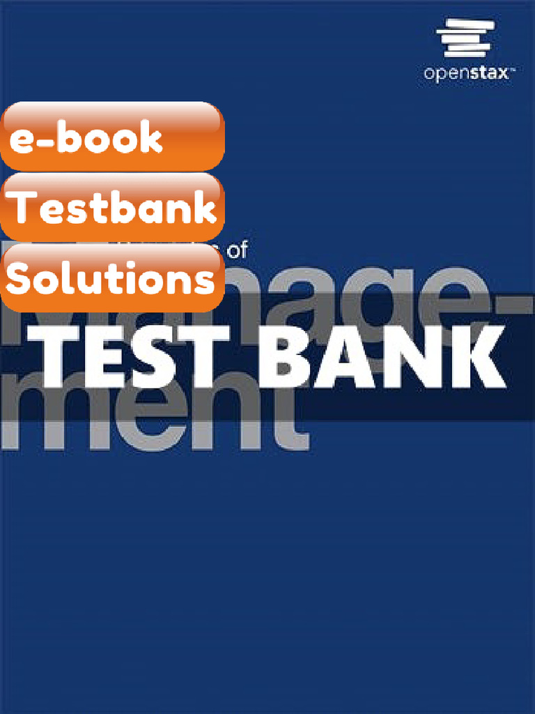 Testbank Principles of Management 1 Ed Bright Fast Download | PDF ...