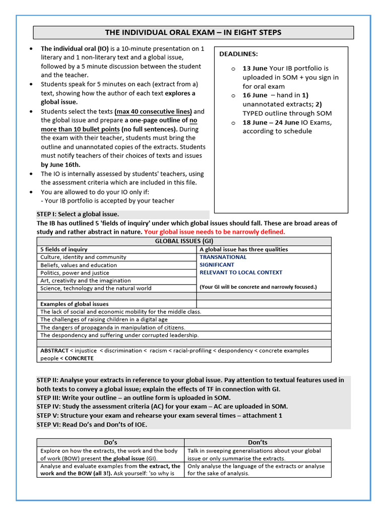 2024 2025 IOC Instructions T HAVO 4 | PDF | Communication | Knowledge