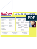 Annuaire Contacts Itafran