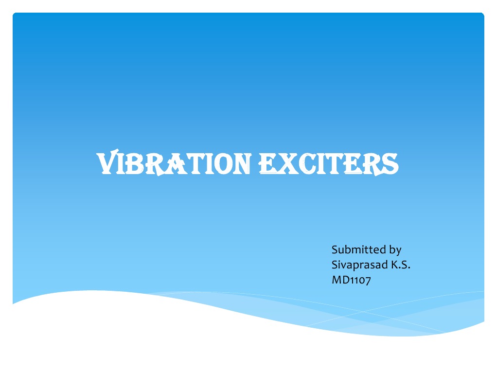 Vibration Exciters PDF Electric Generator Inductor