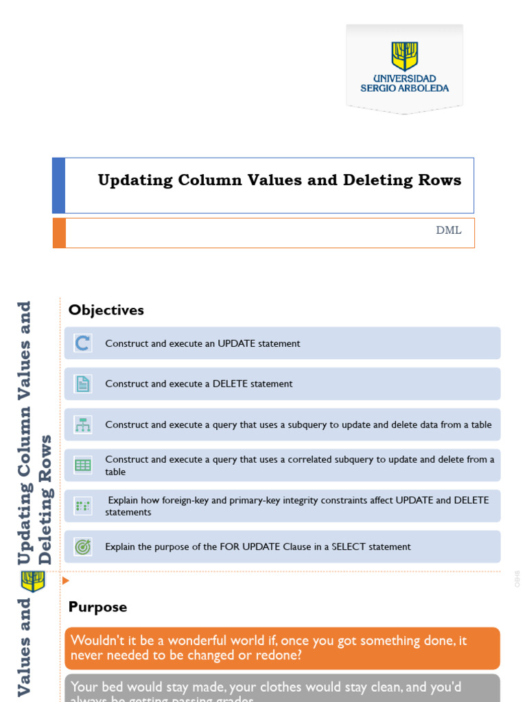 12.2 Updating Column Values and Deleting Rows | PDF | Information ...