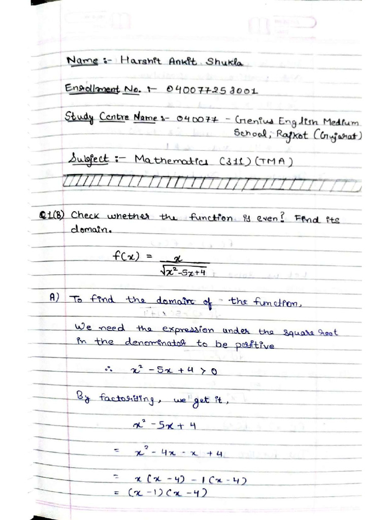 TMA - JAN26 - NIOS Maths - Compressed | PDF