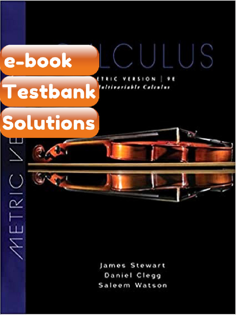 Multivariable Calculus Metric Edition Edition 9th by James Stewart ...