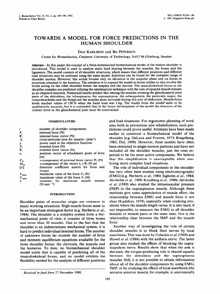 Important Normalized Area | PDF | Shoulder | Force