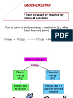 Thermochemistry: The Study of Heat Released or Required by Chemical Reactions