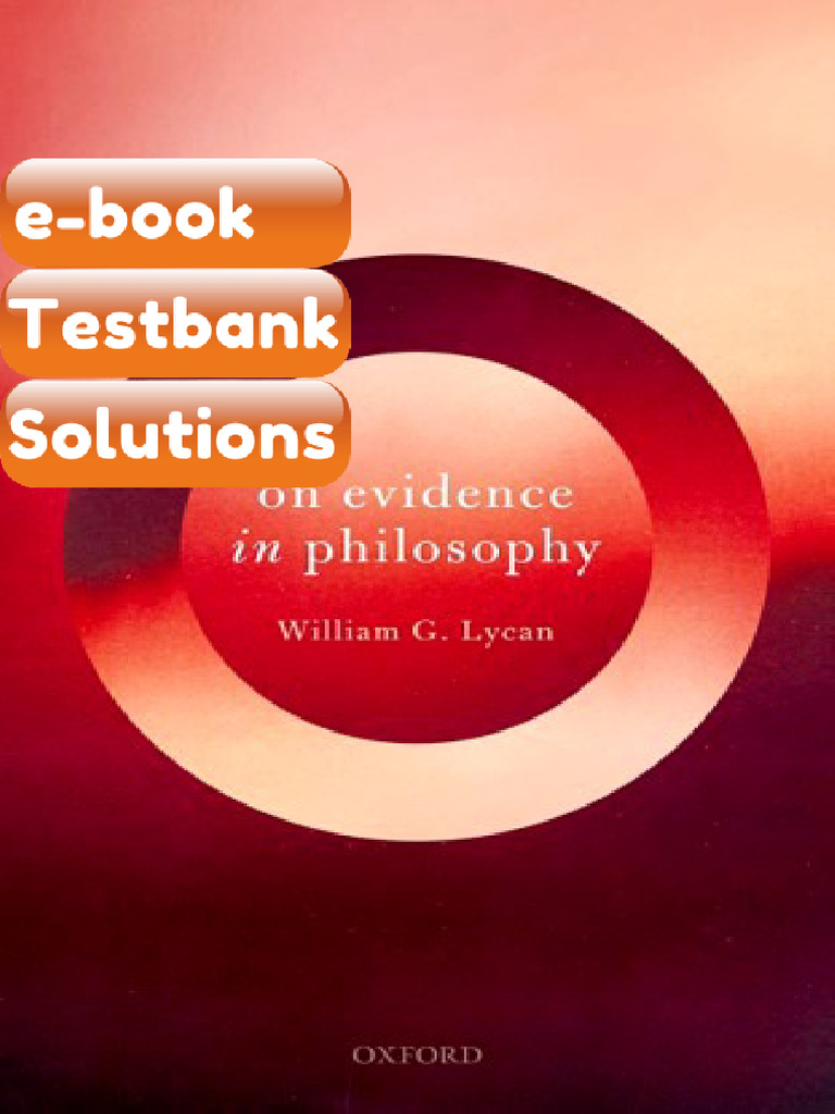eBook & Testbank on Evidence in Philosophy 1st Edition | PDF | Evidence ...