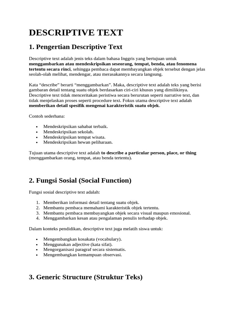 Descriptive Text | PDF