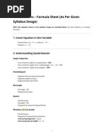 NCERT Class 8 Maths Formulas Guide | PDF