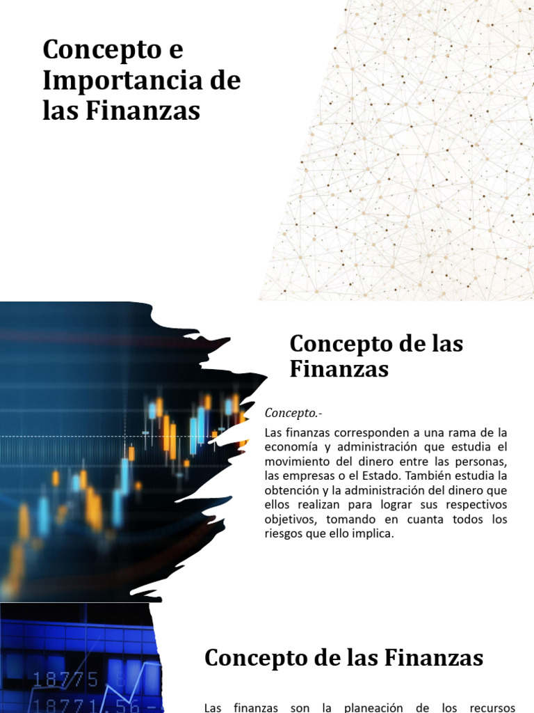 Concepto e Importancia de Las Finanzas | PDF | Business | Economias