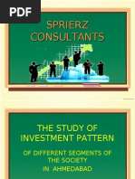 The Study of Investment Pattern(Ppt)