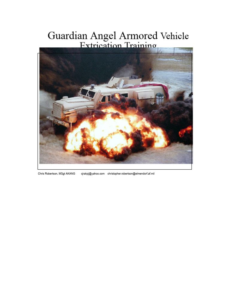 Open Armored Vehicle Extrication FOUO - As 2 | PDF | Improvised ...
