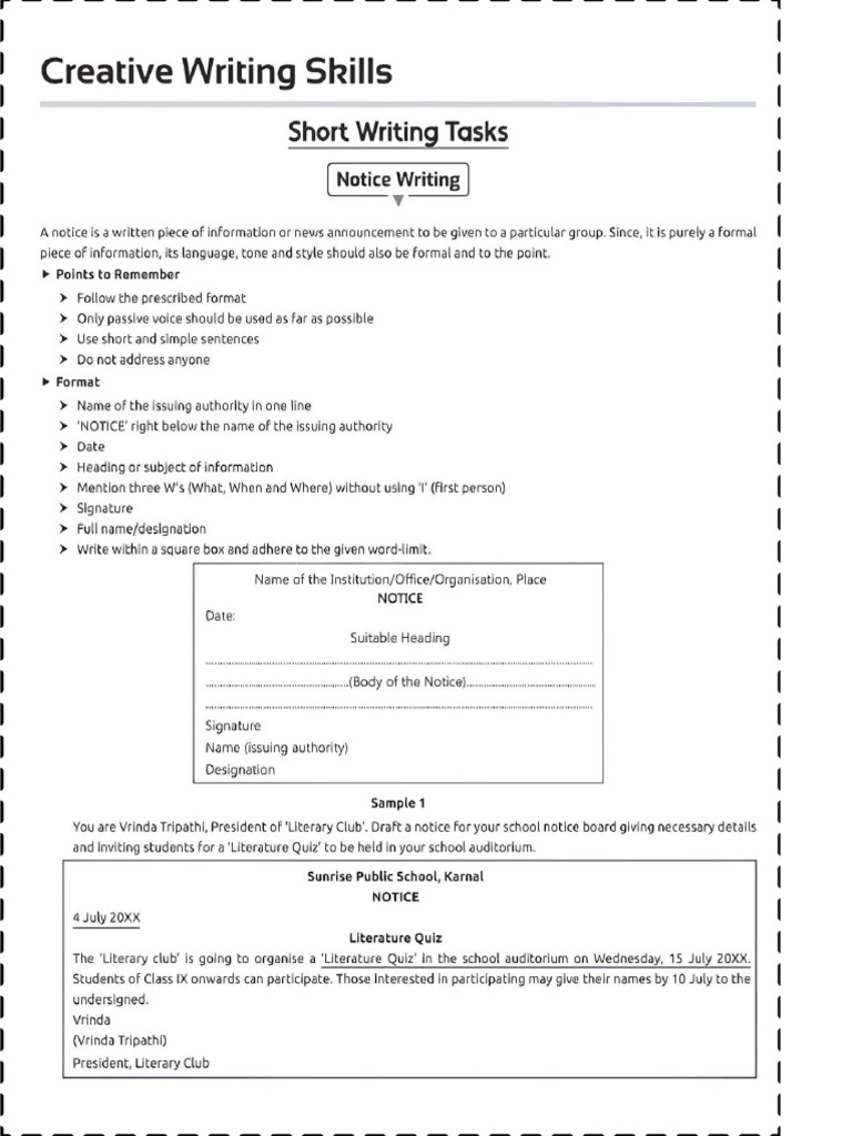 Writing Skills | PDF