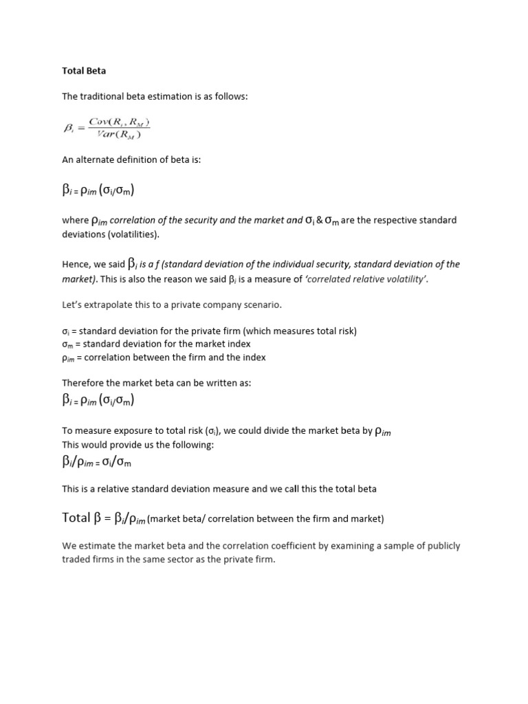 Total Beta | PDF