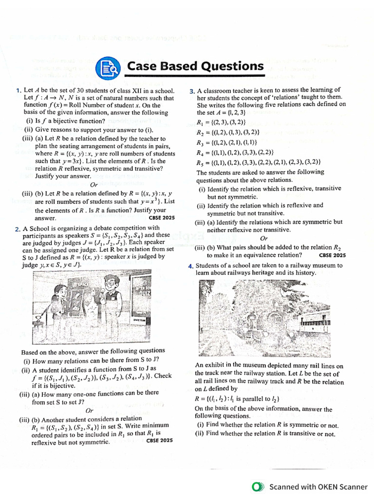 PYQ Case Based Questionss | PDF