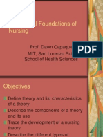 Theoretical Foundations of Nursing