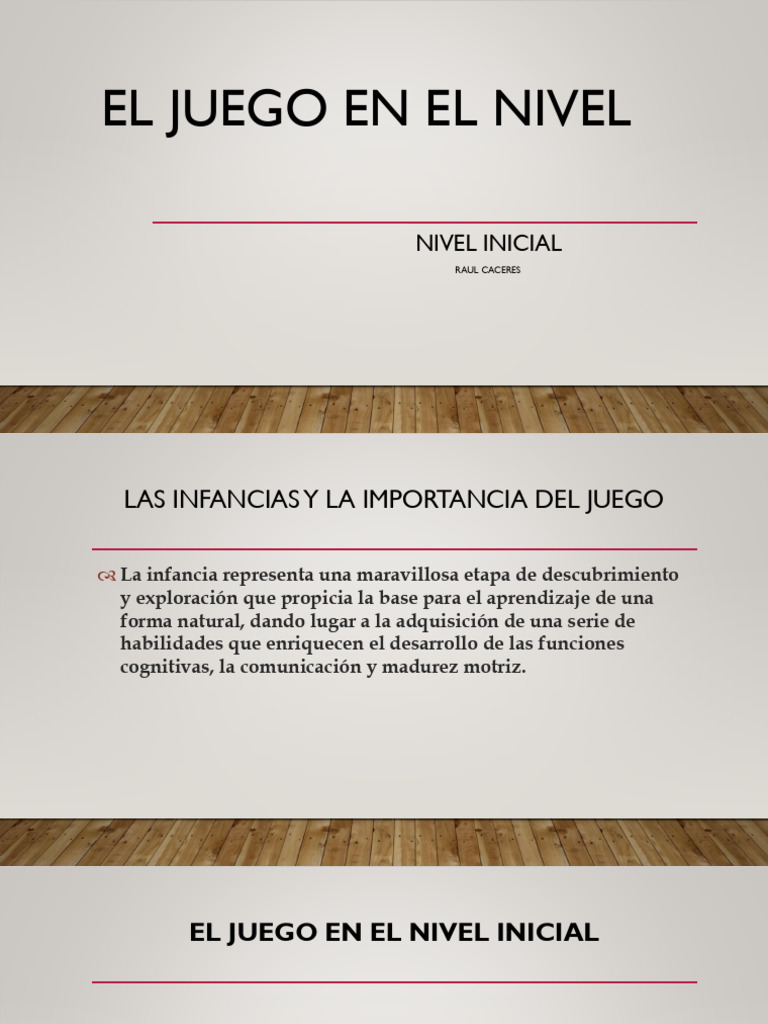 El Juego en El Nivel Inicial-1 | PDF | Educación de la primera infancia ...