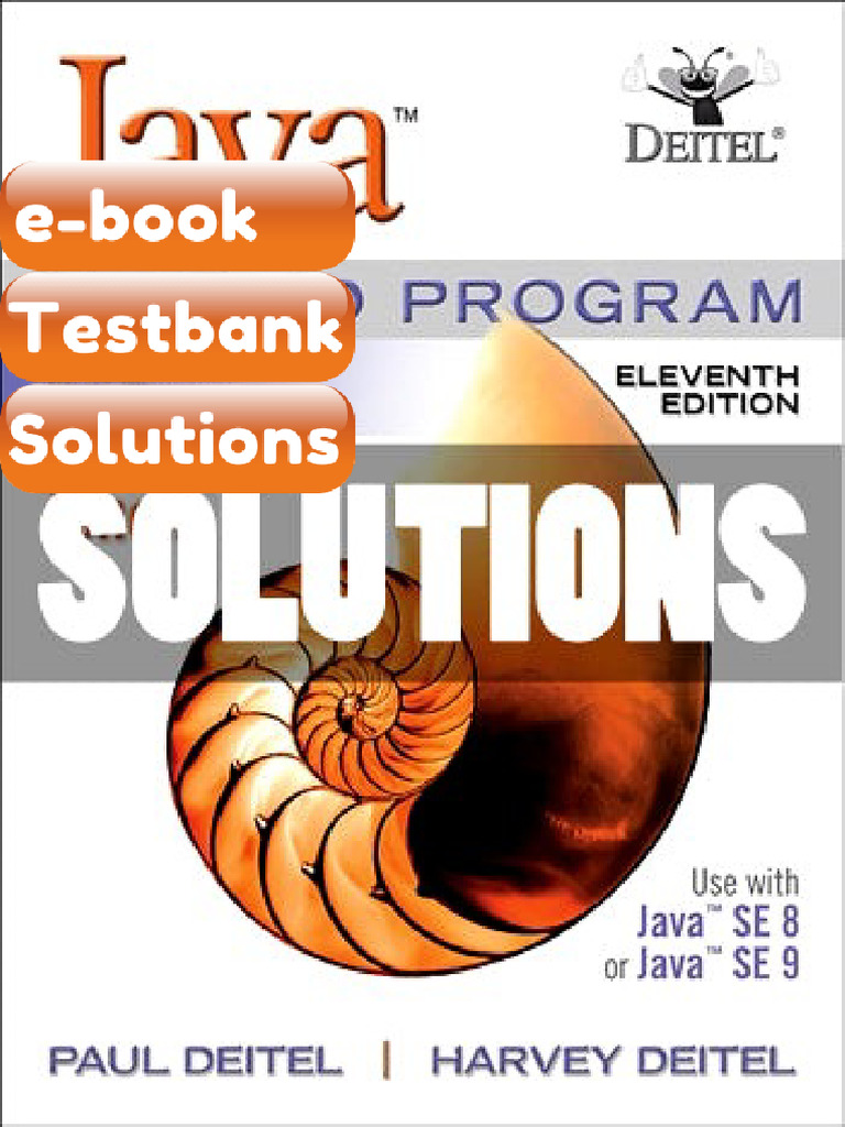 Testbank Solutions Java How To Program Late Objects 11th Ed Deitel Fast ...