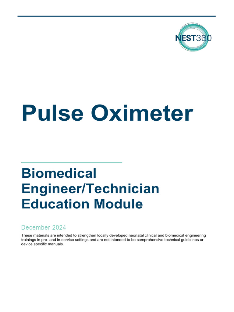 BME Module Pulse Oximeter Final WEB 12-11-2024 | PDF | Hemoglobin