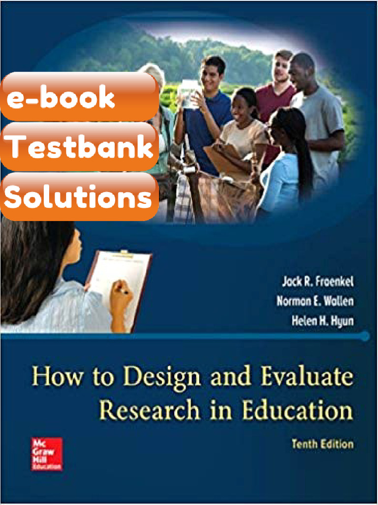 How to Design and Evaluate Research in Education 10th Edition by Jack R ...