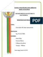 Generador DC Shunt Autoexitado