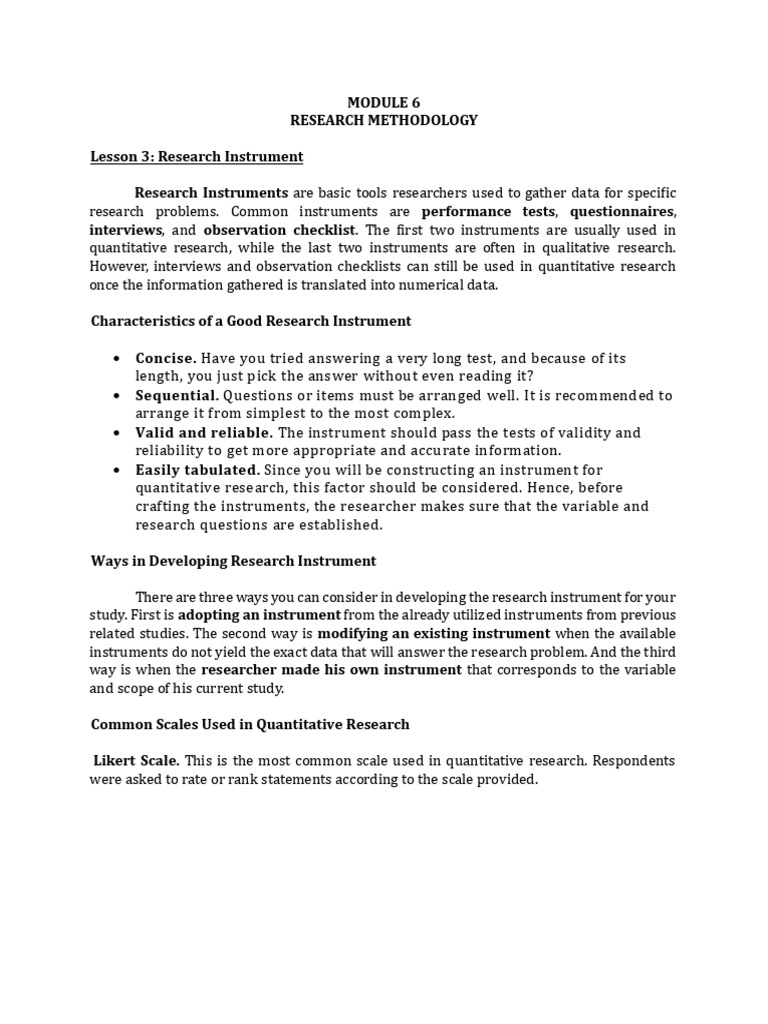 Midterm Notes 2 Module 6.3 Module 6.7 | PDF | Survey Methodology ...