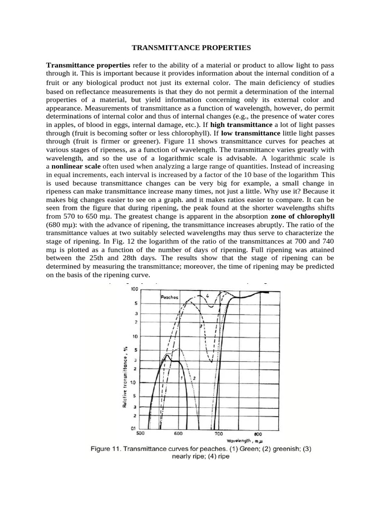 Transmittance Properties | PDF | Absorbance | Light