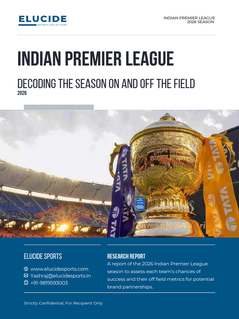 IPL Report 2026 - Elucide Sports | PDF