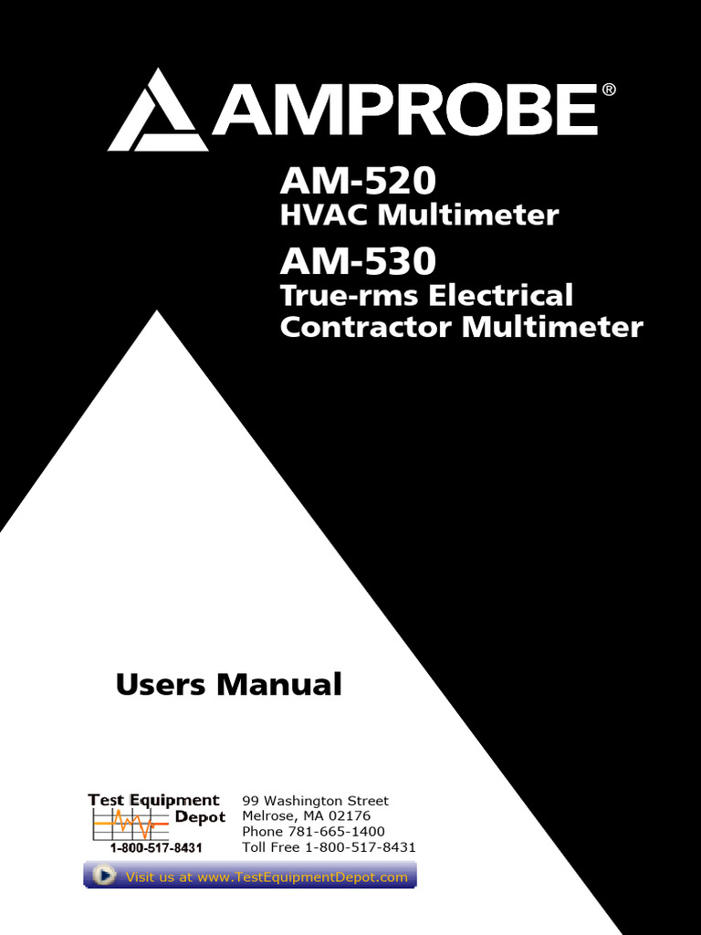 am-520-530-manual | PDF | Capacitor | High Voltage