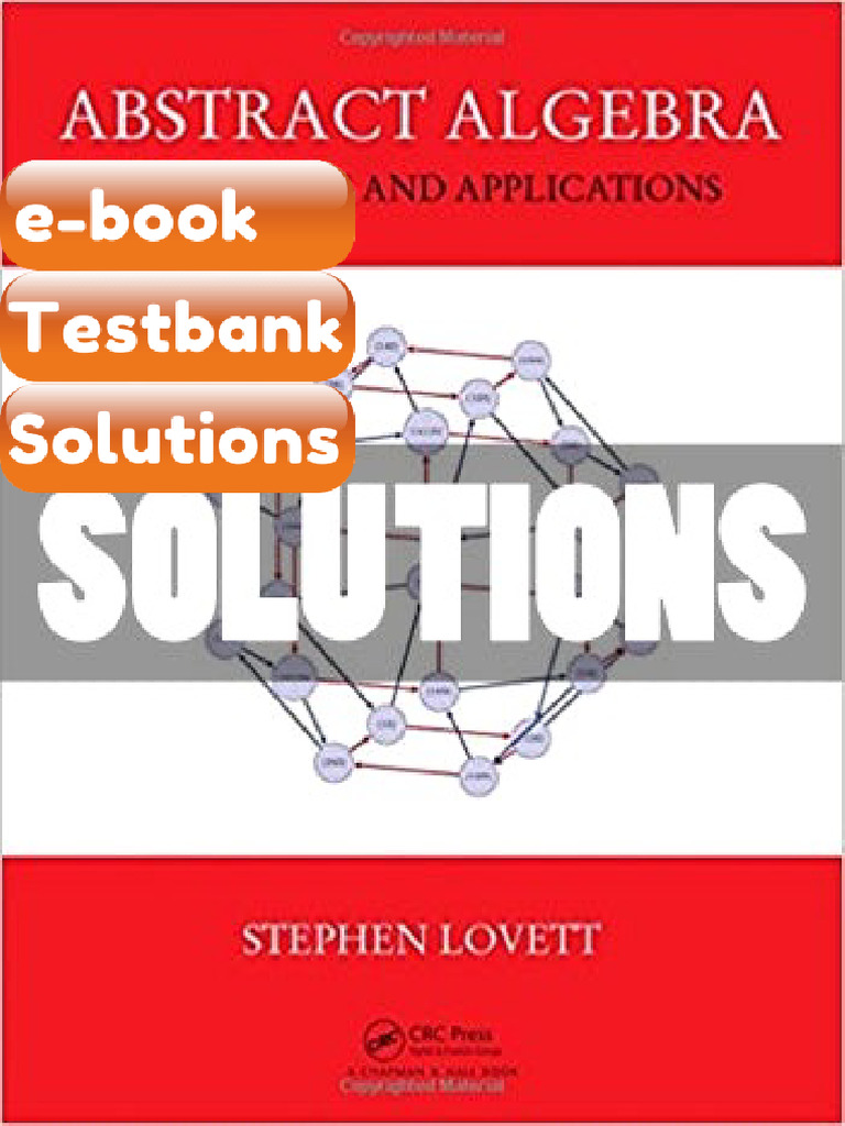 Testbank Solutions Abstract Algebra Structures and Applications 1 Ed ...