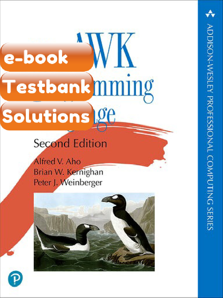 eBook & Testbank the AWK Programming Language 2nd Edition | PDF ...