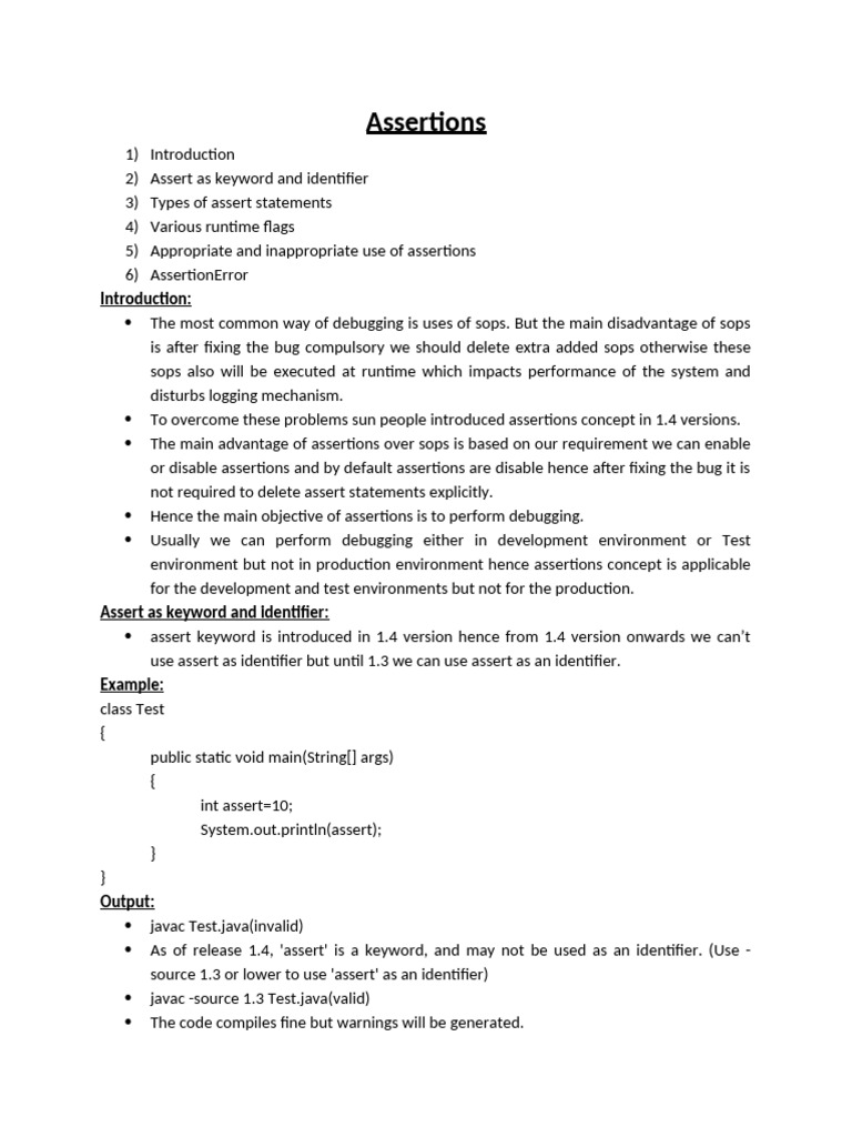 Final Assertions | PDF | Computer Programming | Software Engineering