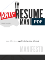 David Crandall - My Anti-Resume Manifesto