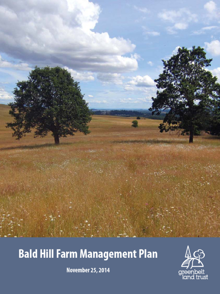 Bald Hill Farm Managment Plan | PDF | Savanna | Conservation Biology