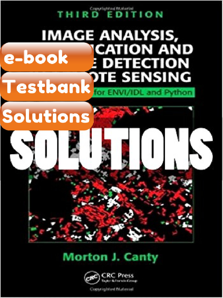 Testbank Solutions Image Analysis Classification and Change Detection ...
