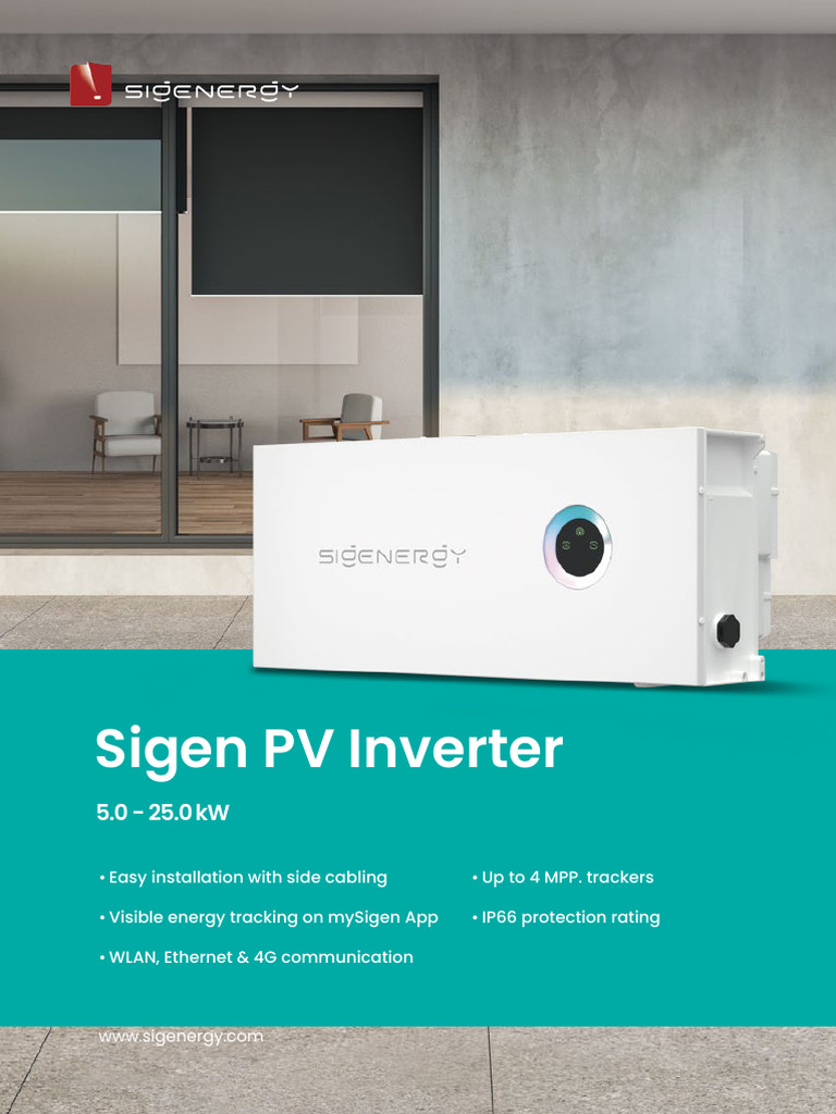 Datasheet - Sigen PV Inverter Max TP | PDF | Power Inverter | Computer ...
