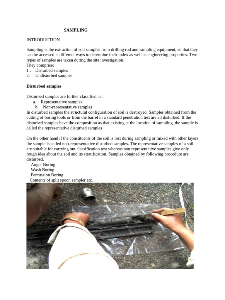 sampling report | PDF